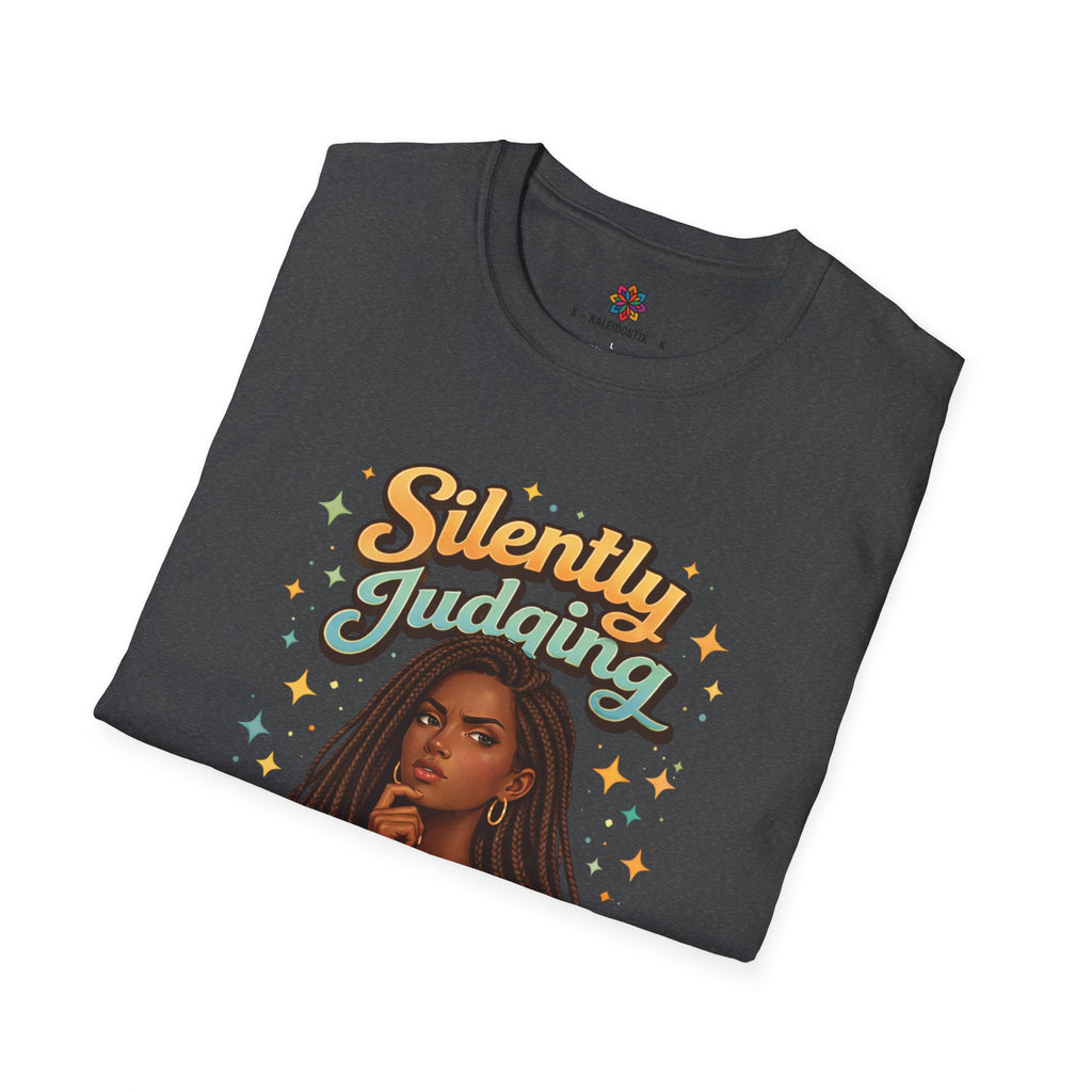 Silently Judging Everything T-Shirt | Sassy Portrait Graphic Tee