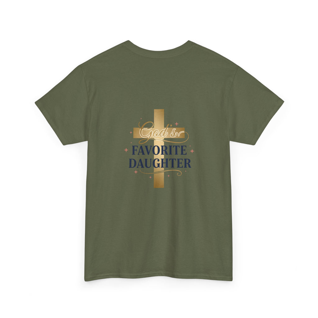 Favorite Daughter Cross T-Shirt — 'God's Favorite Daughter' Faith Tee