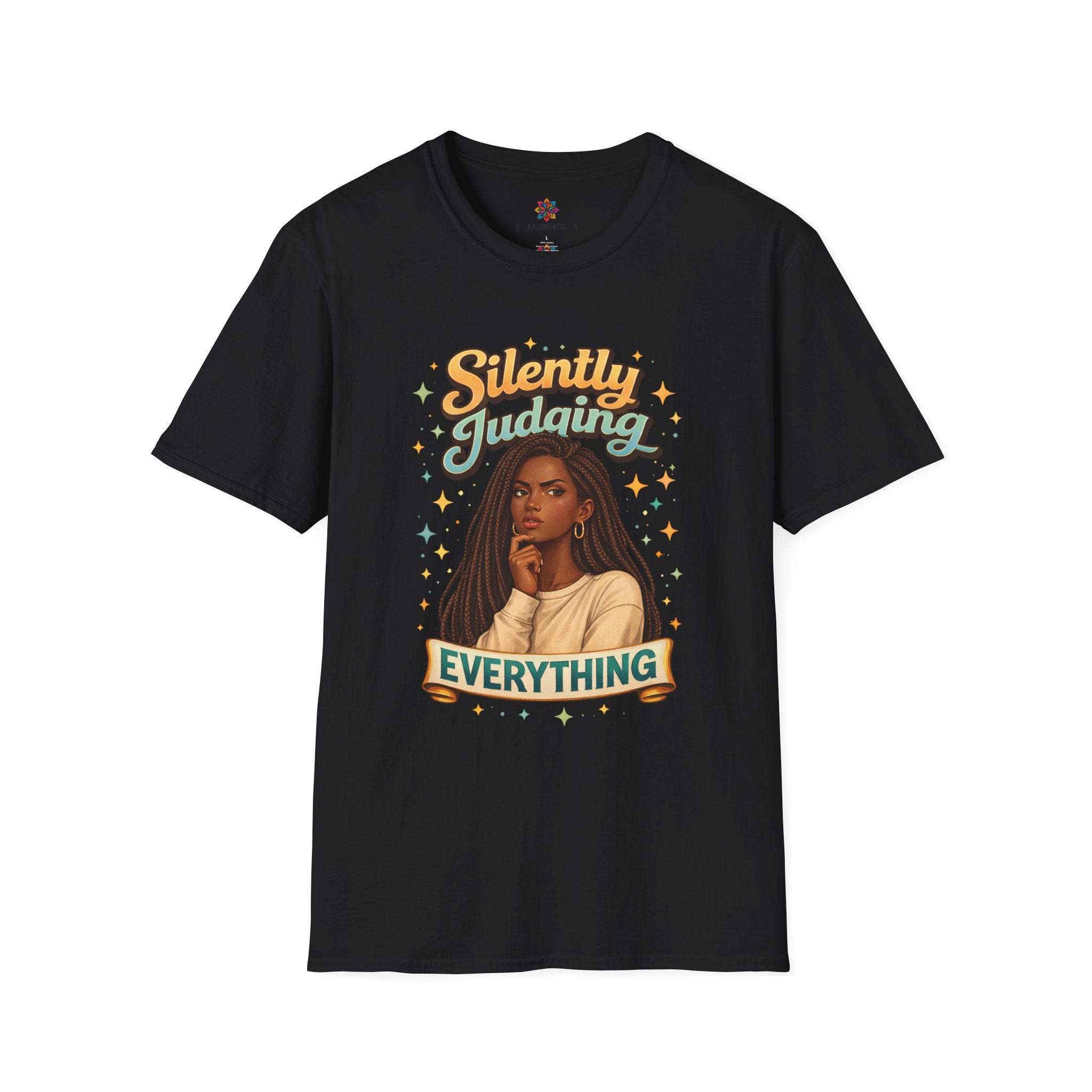 Silently Judging Everything T-Shirt | Sassy Portrait Graphic Tee
