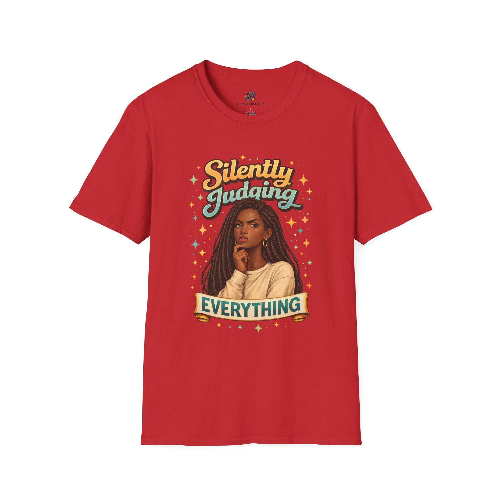 Silently Judging Everything T-Shirt | Sassy Portrait Graphic Tee