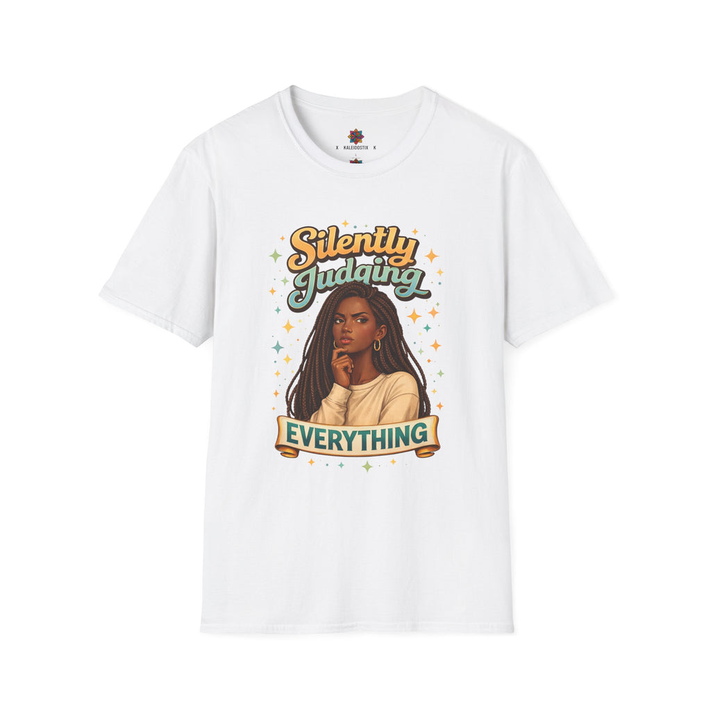 Silently Judging Everything T-Shirt | Sassy Portrait Graphic Tee