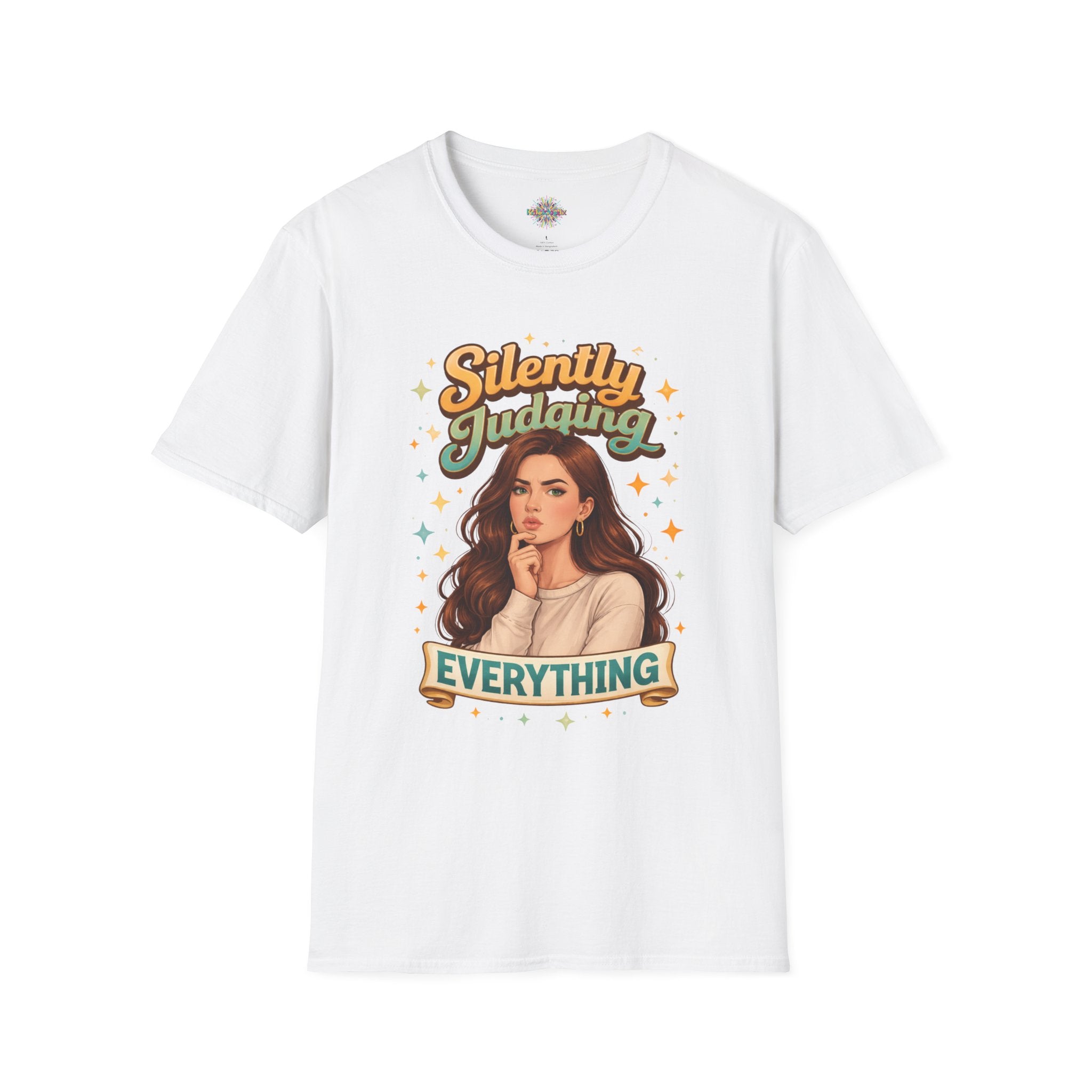 Silently Judging Everything T-Shirt | Retro Illustration, Sassy Quote
