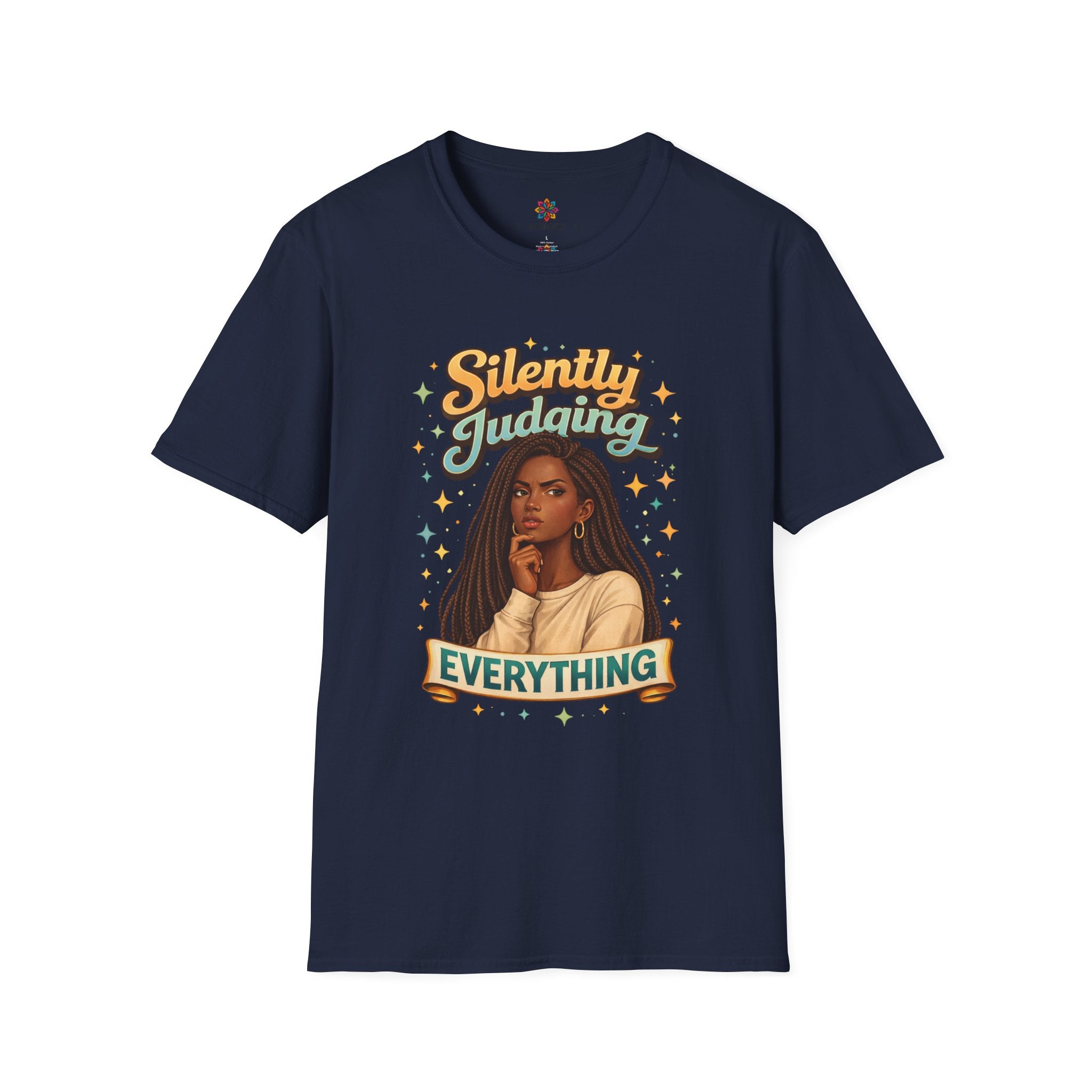 Silently Judging Everything T-Shirt | Sassy Portrait Graphic Tee