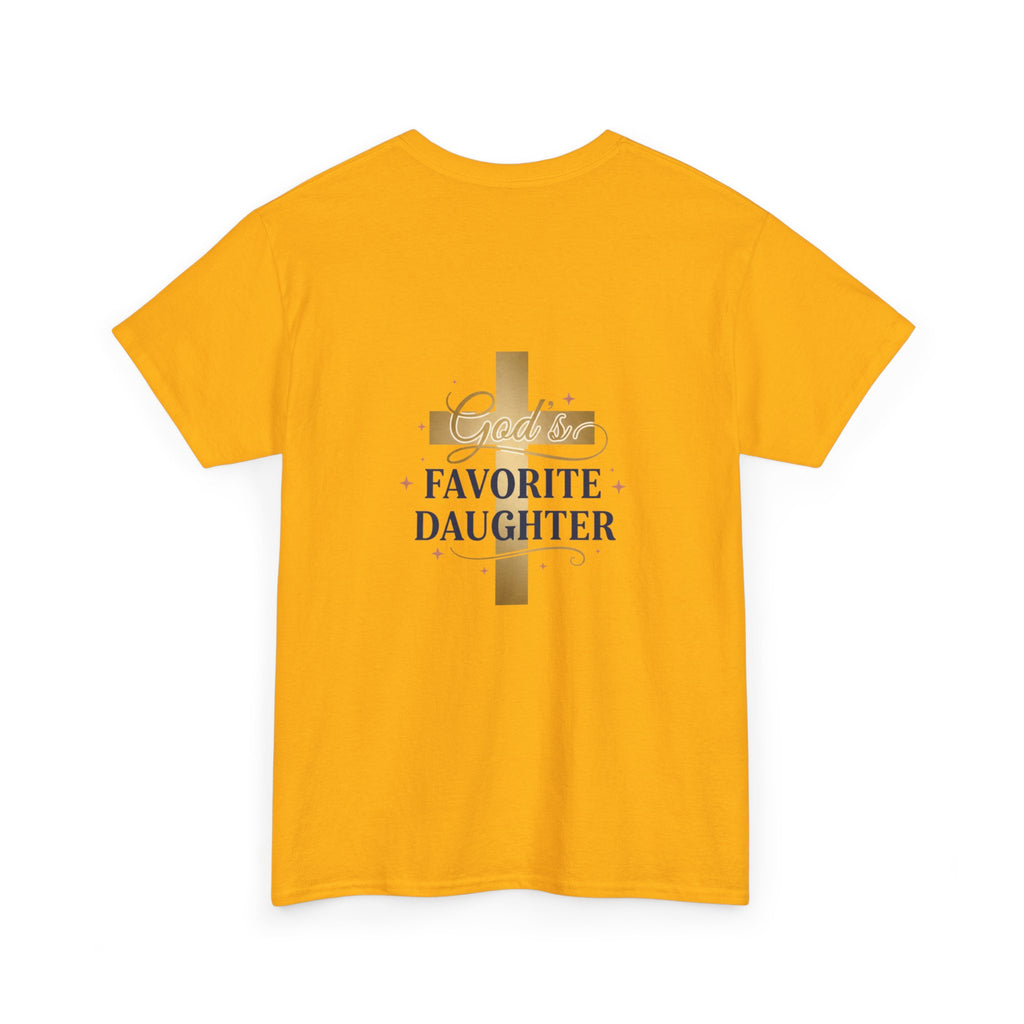 Favorite Daughter Cross T-Shirt — 'God's Favorite Daughter' Faith Tee
