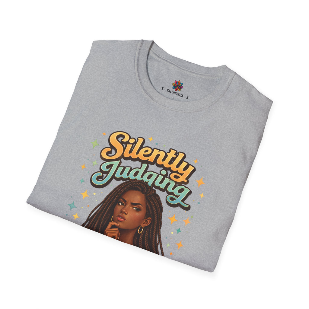 Silently Judging Everything T-Shirt | Sassy Portrait Graphic Tee