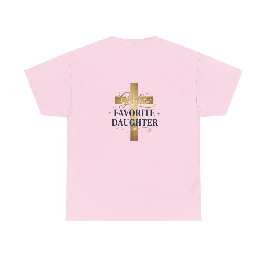 Favorite Daughter Cross T-Shirt — 'God's Favorite Daughter' Faith Tee