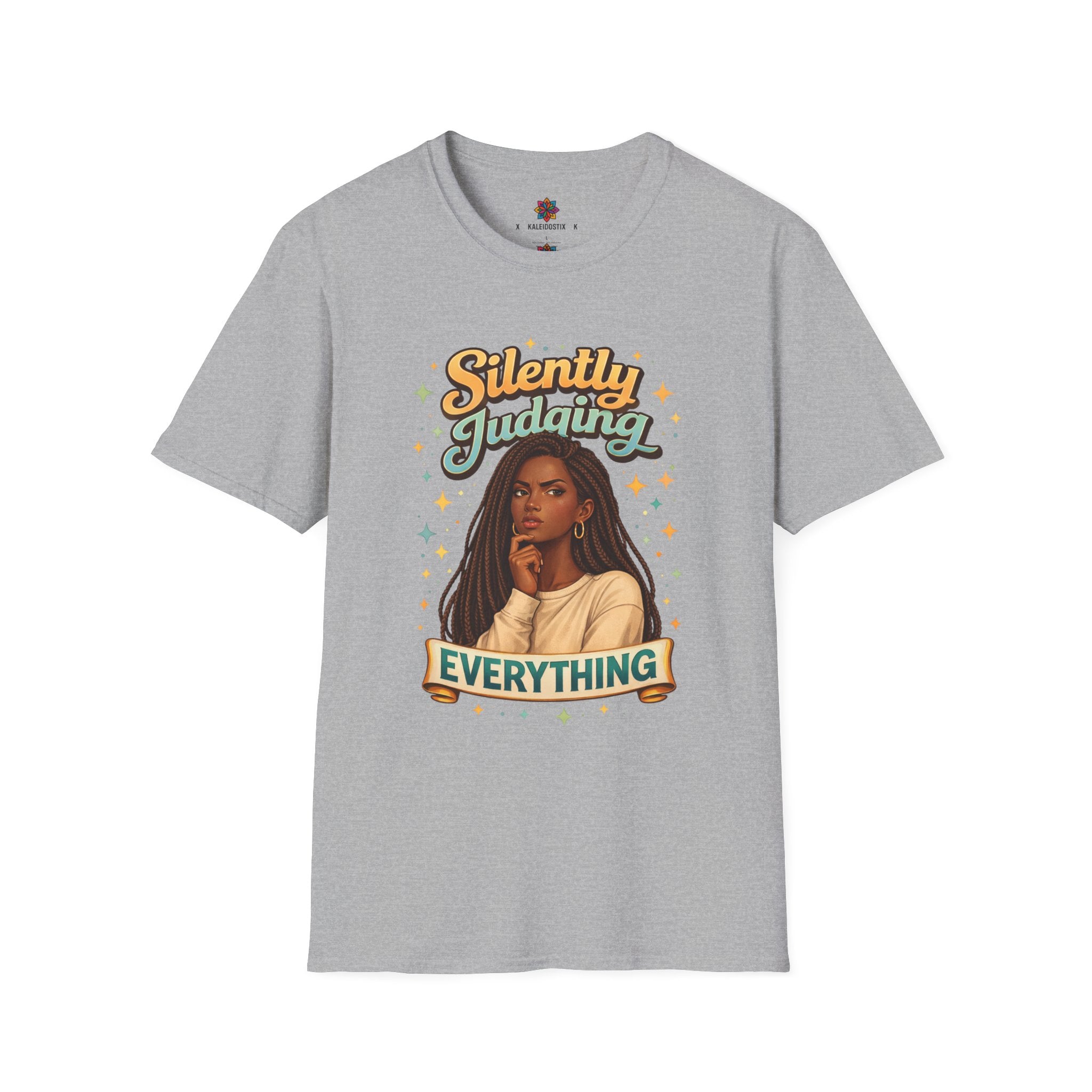 Silently Judging Everything T-Shirt | Sassy Portrait Graphic Tee