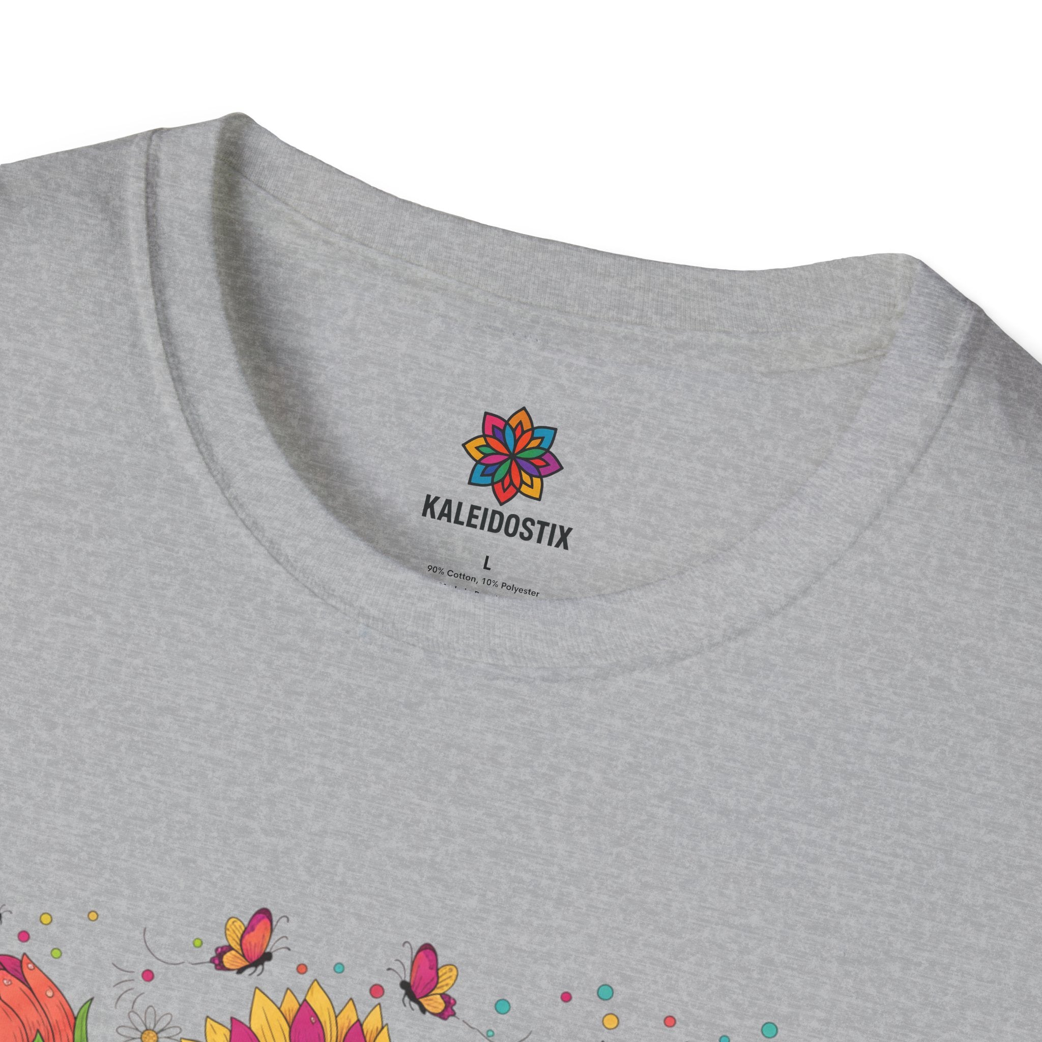 Blooming in Real Time floral graphic T-Shirt | colorful flower evolution design