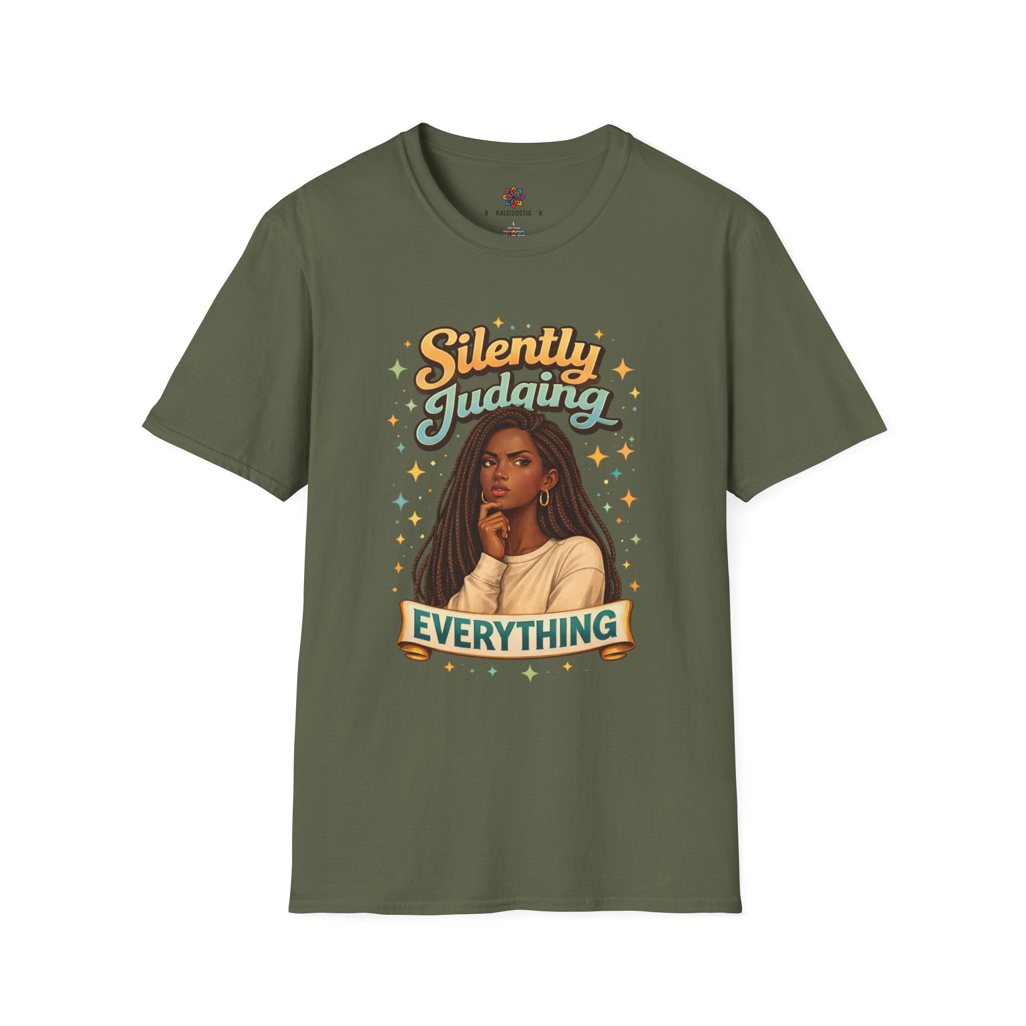 Silently Judging Everything T-Shirt | Sassy Portrait Graphic Tee
