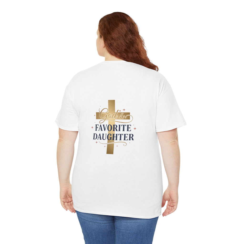 Favorite Daughter Cross T-Shirt — 'God's Favorite Daughter' Faith Tee