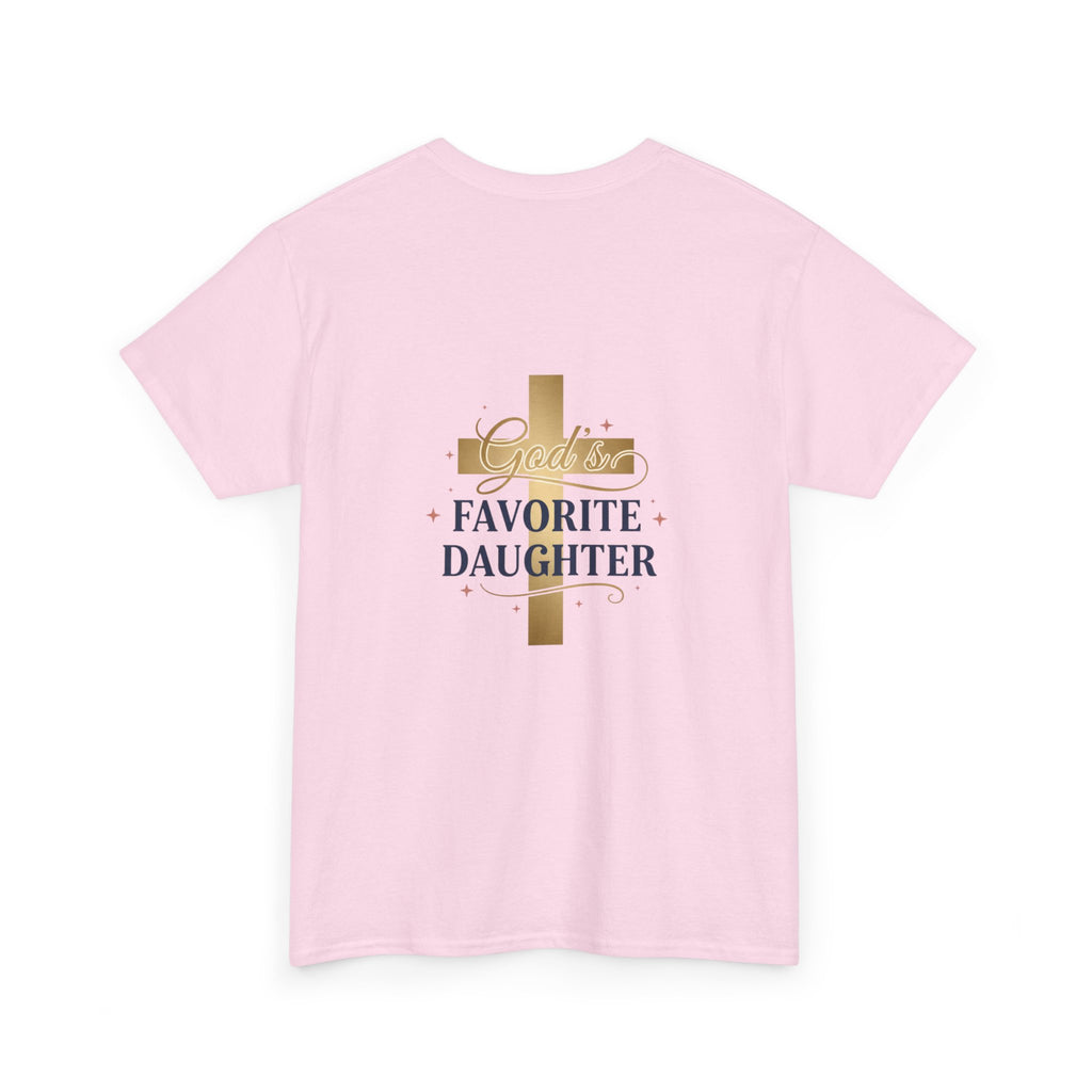 Favorite Daughter Cross T-Shirt — 'God's Favorite Daughter' Faith Tee