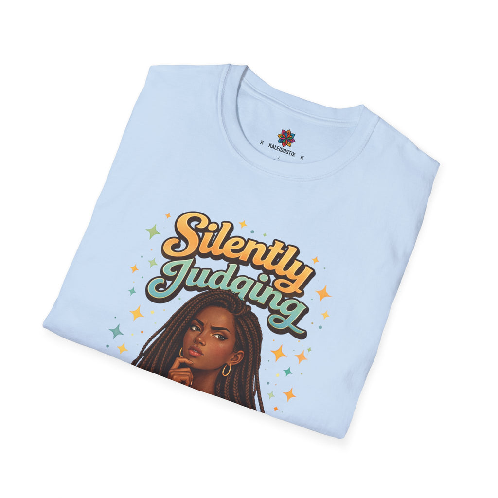 Silently Judging Everything T-Shirt | Sassy Portrait Graphic Tee