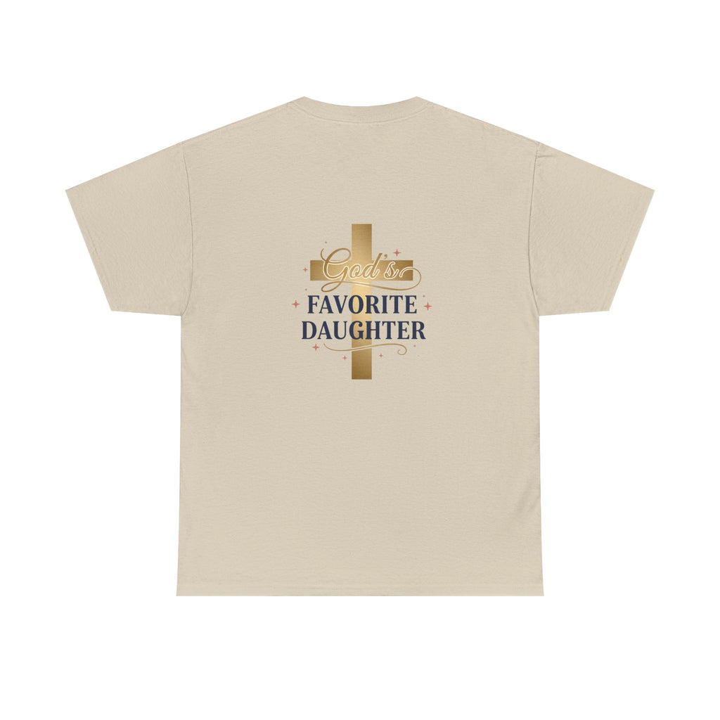 Favorite Daughter Cross T-Shirt — 'God's Favorite Daughter' Faith Tee