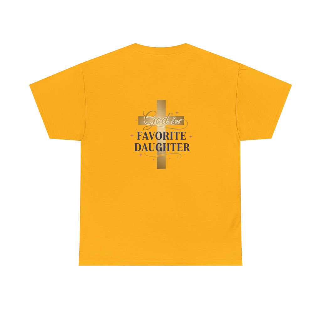Favorite Daughter Cross T-Shirt — 'God's Favorite Daughter' Faith Tee