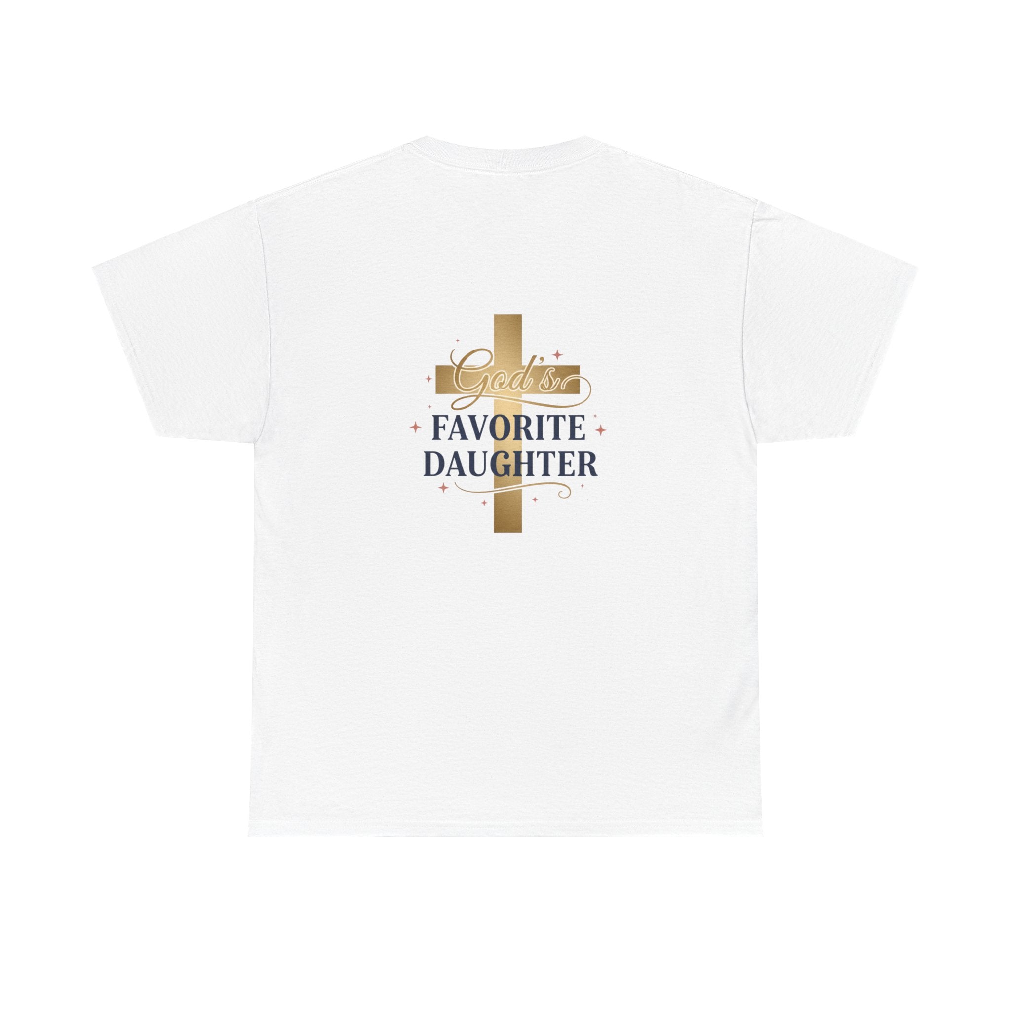 Favorite Daughter Cross T-Shirt — 'God's Favorite Daughter' Faith Tee