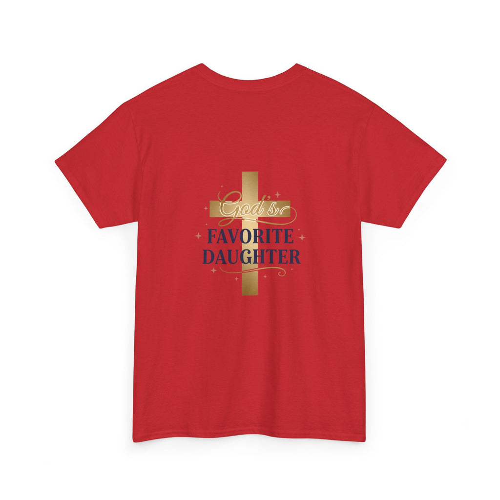 Favorite Daughter Cross T-Shirt — 'God's Favorite Daughter' Faith Tee