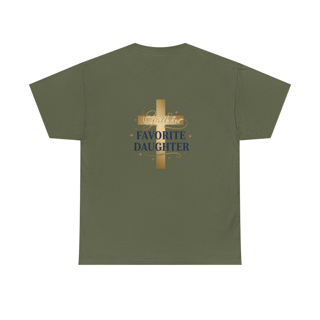 Favorite Daughter Cross T-Shirt — 'God's Favorite Daughter' Faith Tee