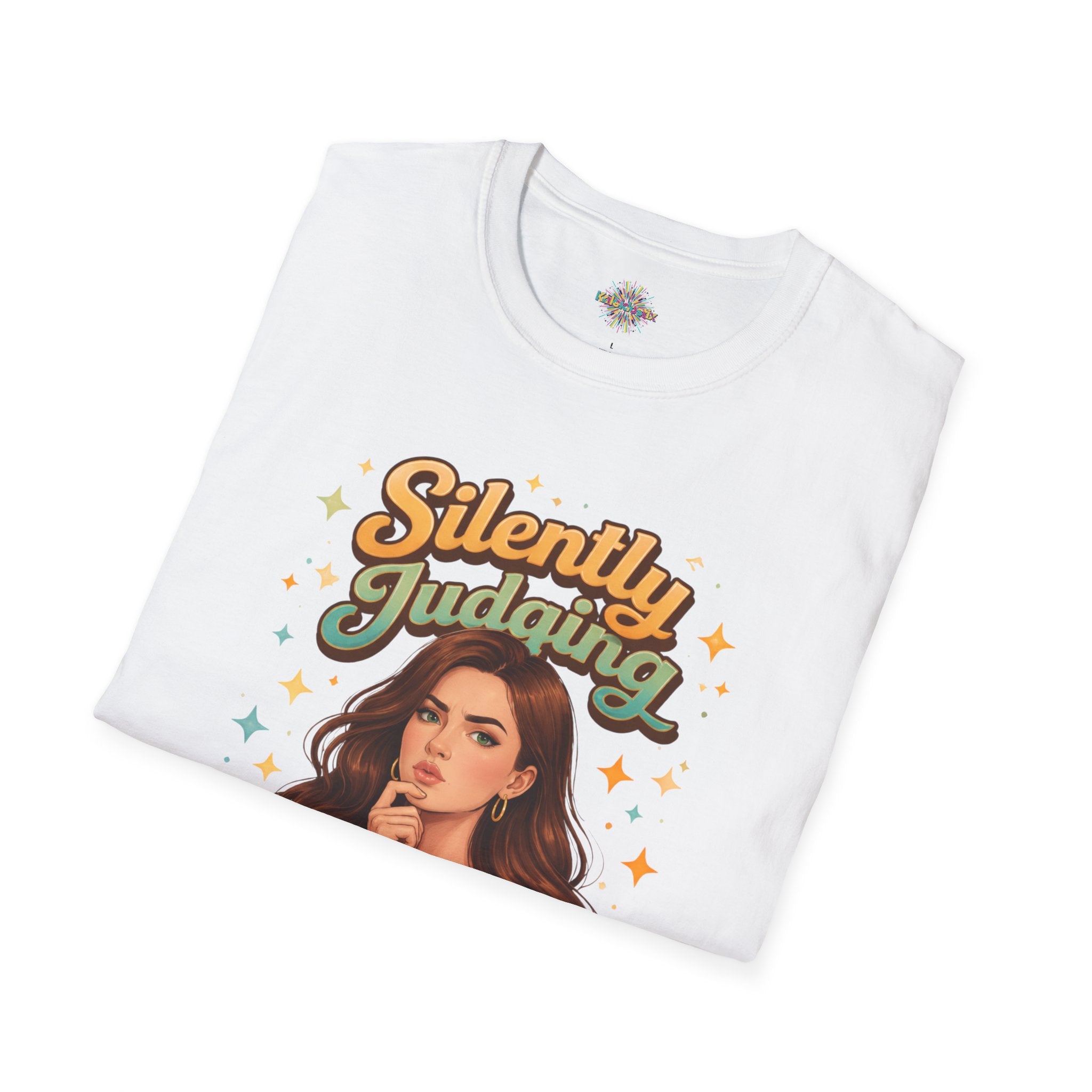 Silently Judging Everything T-Shirt | Retro Illustration, Sassy Quote