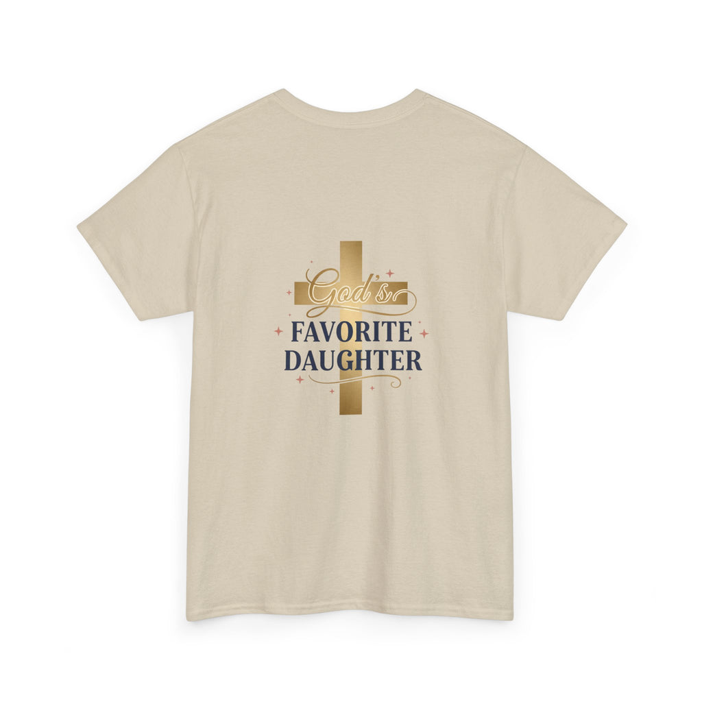 Favorite Daughter Cross T-Shirt — 'God's Favorite Daughter' Faith Tee