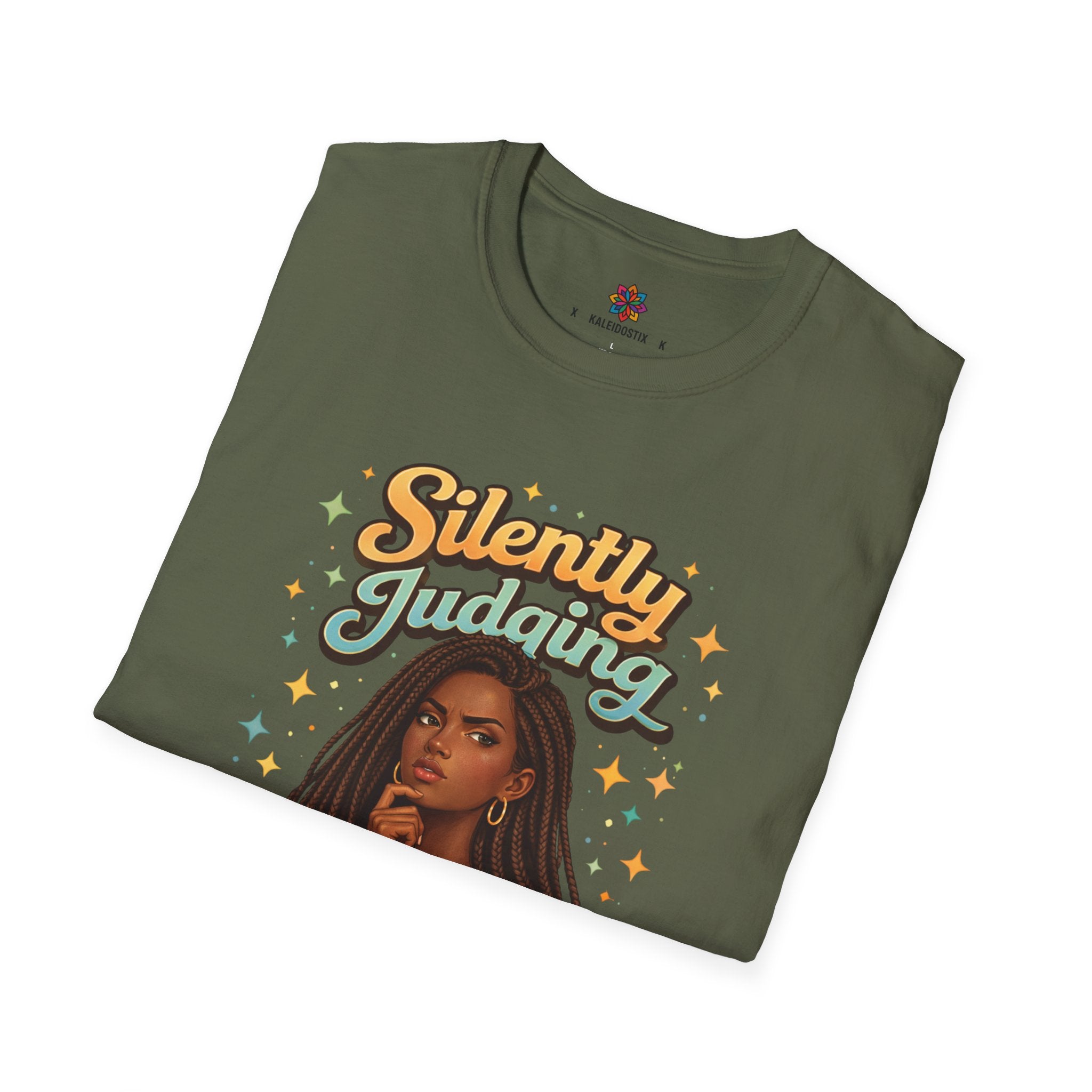 Silently Judging Everything T-Shirt | Sassy Portrait Graphic Tee