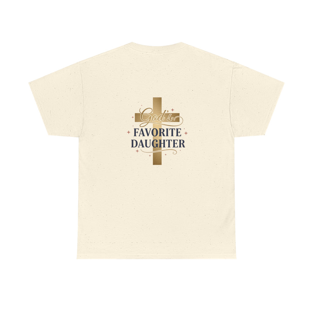 Favorite Daughter Cross T-Shirt — 'God's Favorite Daughter' Faith Tee