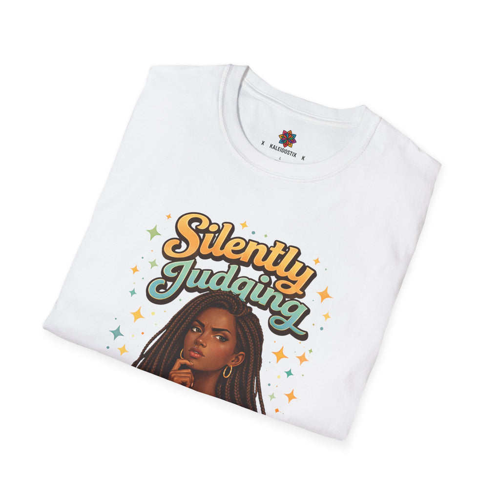 Silently Judging Everything T-Shirt | Sassy Portrait Graphic Tee