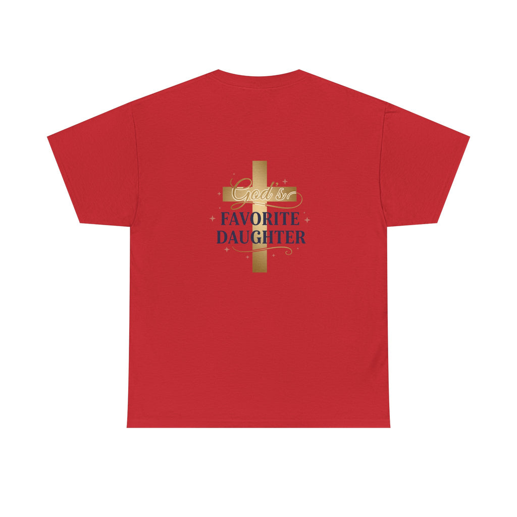 Favorite Daughter Cross T-Shirt — 'God's Favorite Daughter' Faith Tee