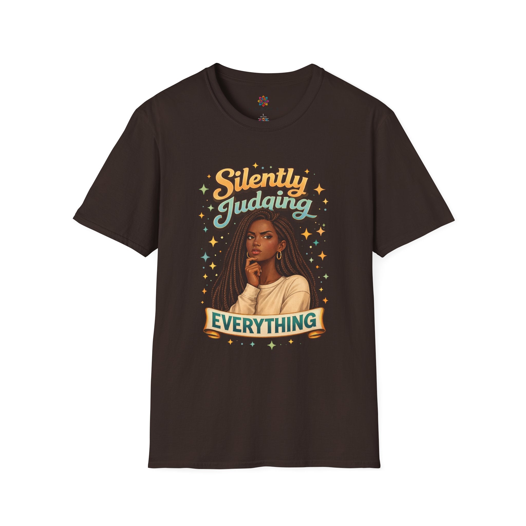 Silently Judging Everything T-Shirt | Sassy Portrait Graphic Tee