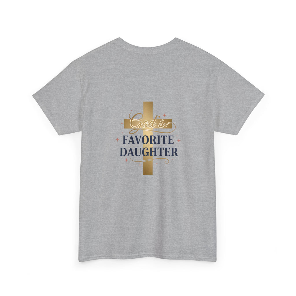 Favorite Daughter Cross T-Shirt — 'God's Favorite Daughter' Faith Tee