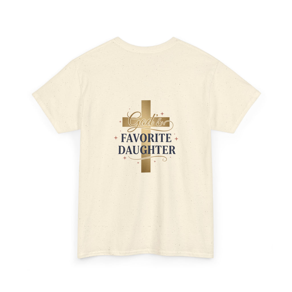 Favorite Daughter Cross T-Shirt — 'God's Favorite Daughter' Faith Tee