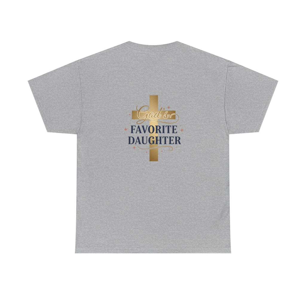 Favorite Daughter Cross T-Shirt — 'God's Favorite Daughter' Faith Tee